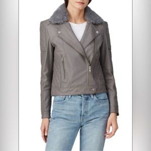 SAMANTHA SIPOS, Quilted Leather Biker Jacket